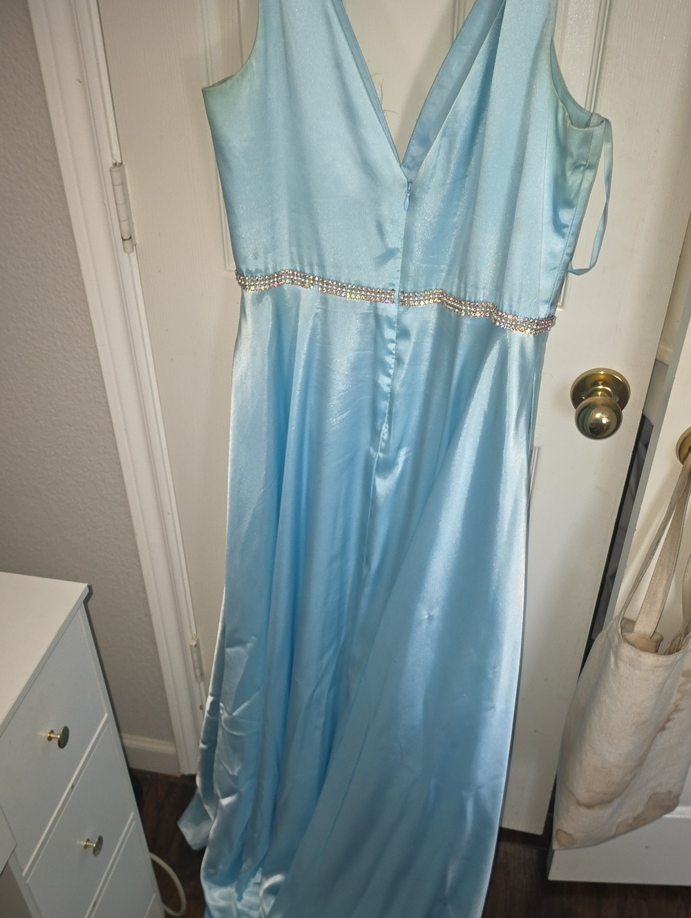 Elegent Baby Blue Dress